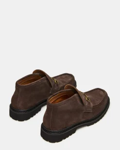Deputy Chocolate Brown Suede