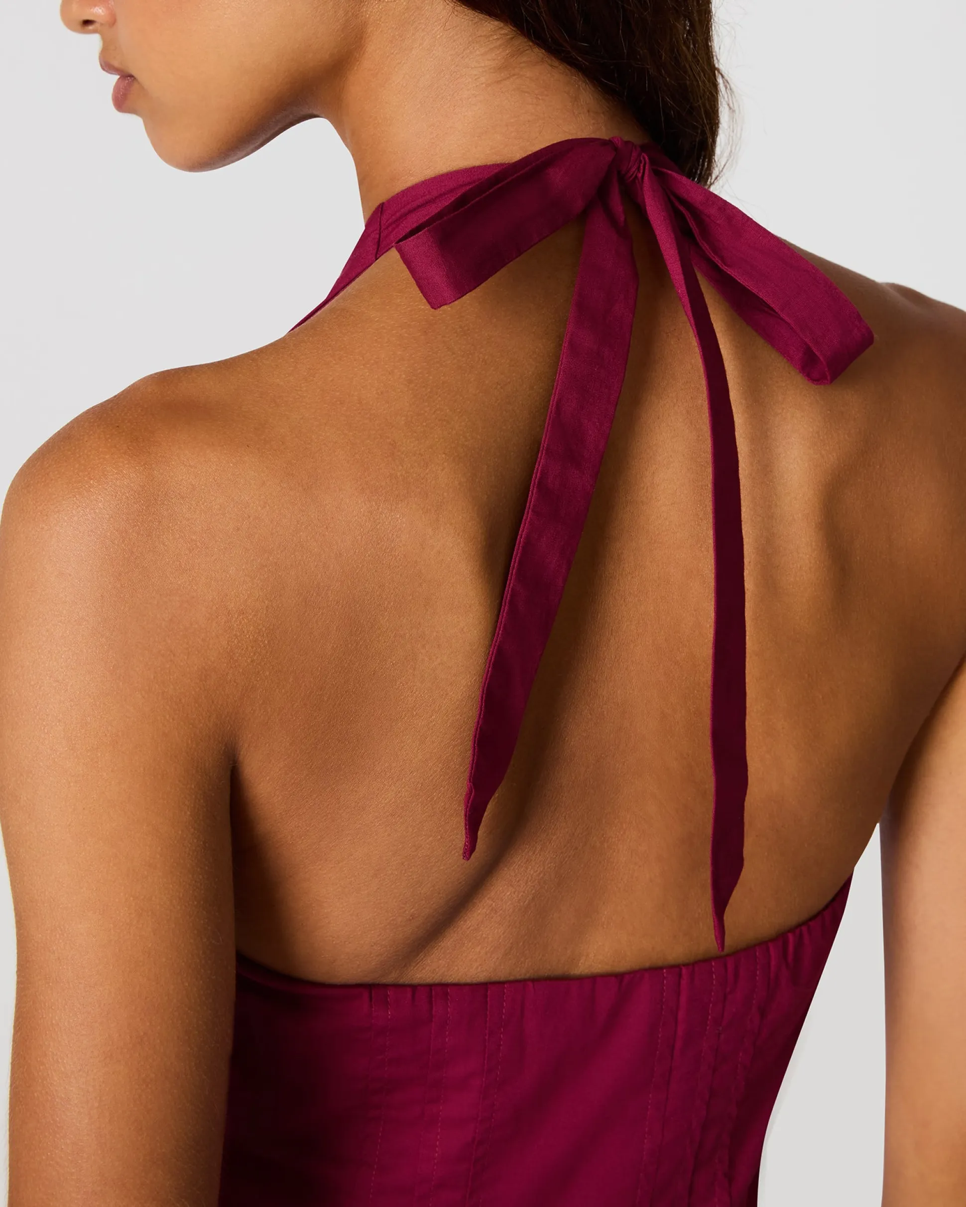 Dianna Dress Dark Red
