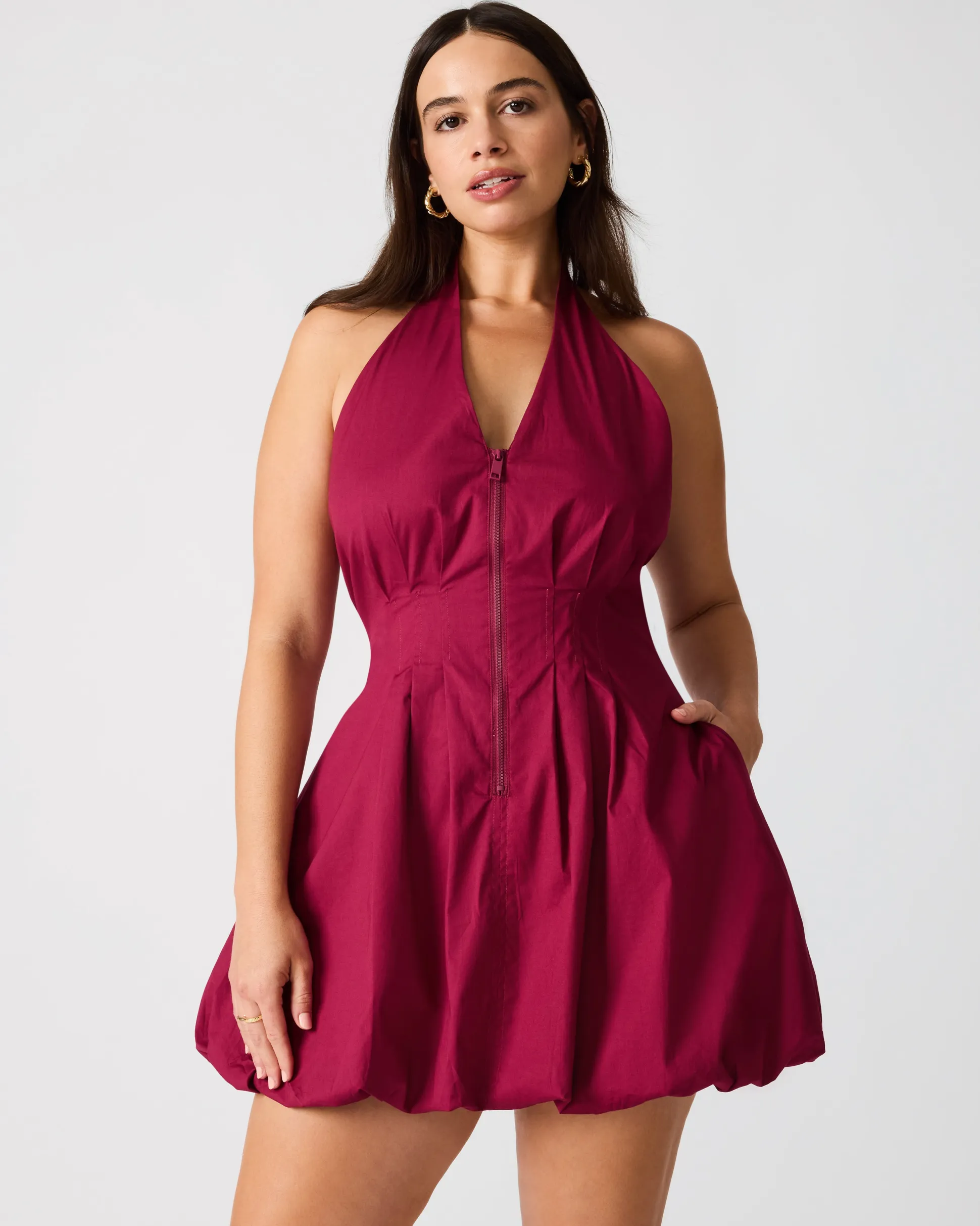 Dianna Dress Dark Red