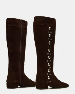 Dingo Brown Suede Studs