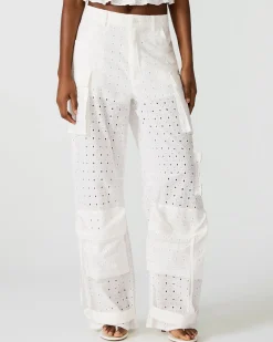 Duo Pant White Eyelet