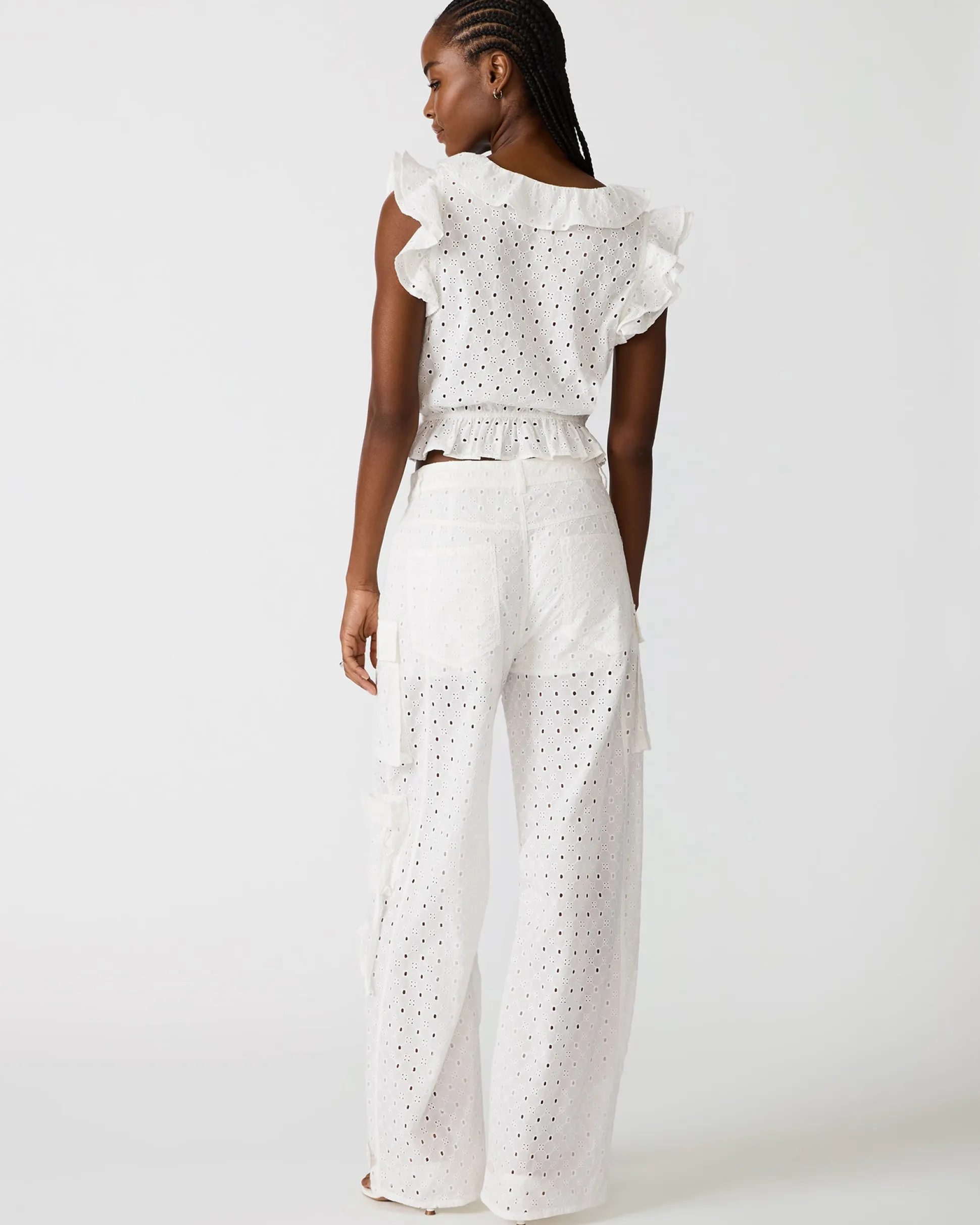 Duo Pant White Eyelet