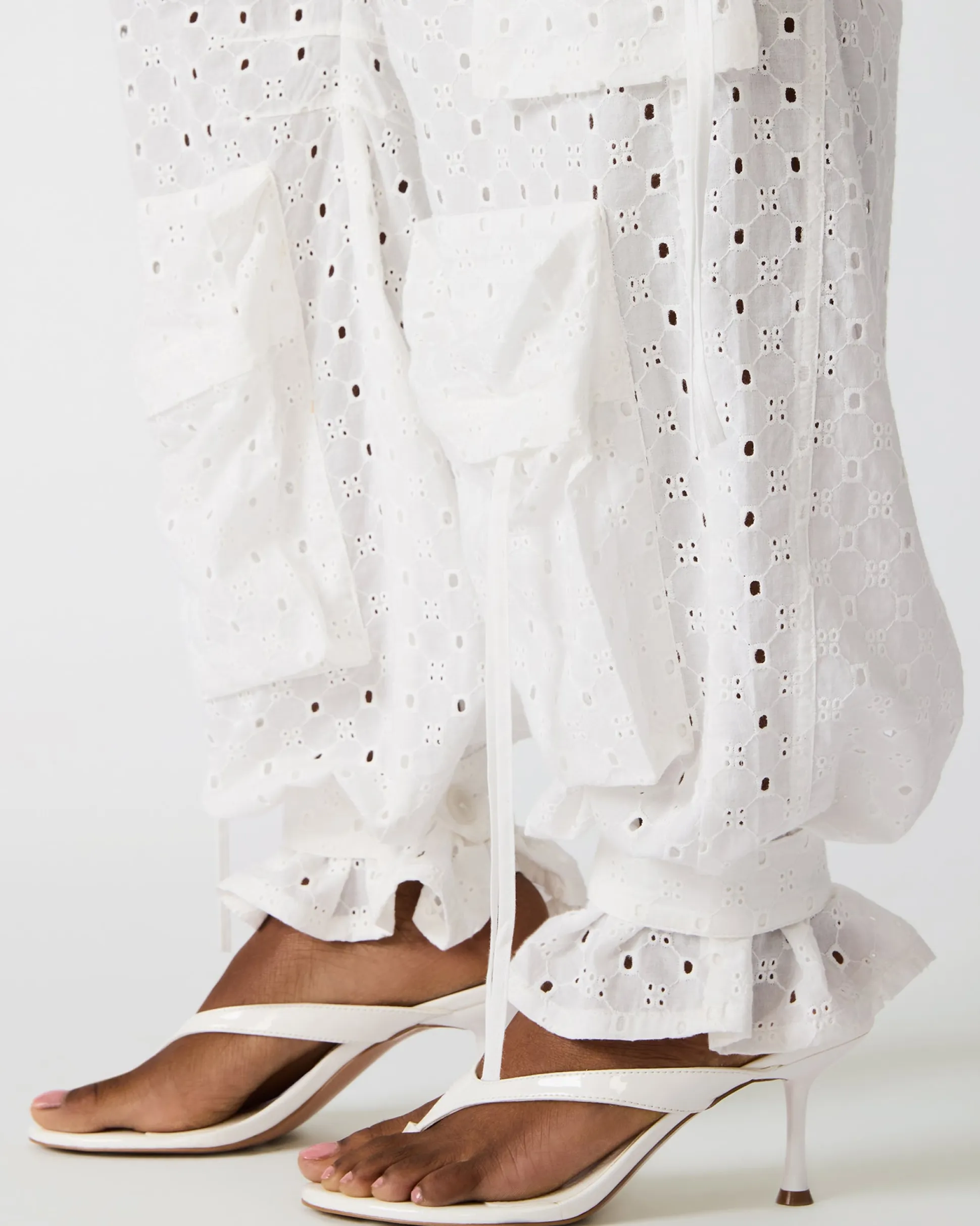 Duo Pant White Eyelet