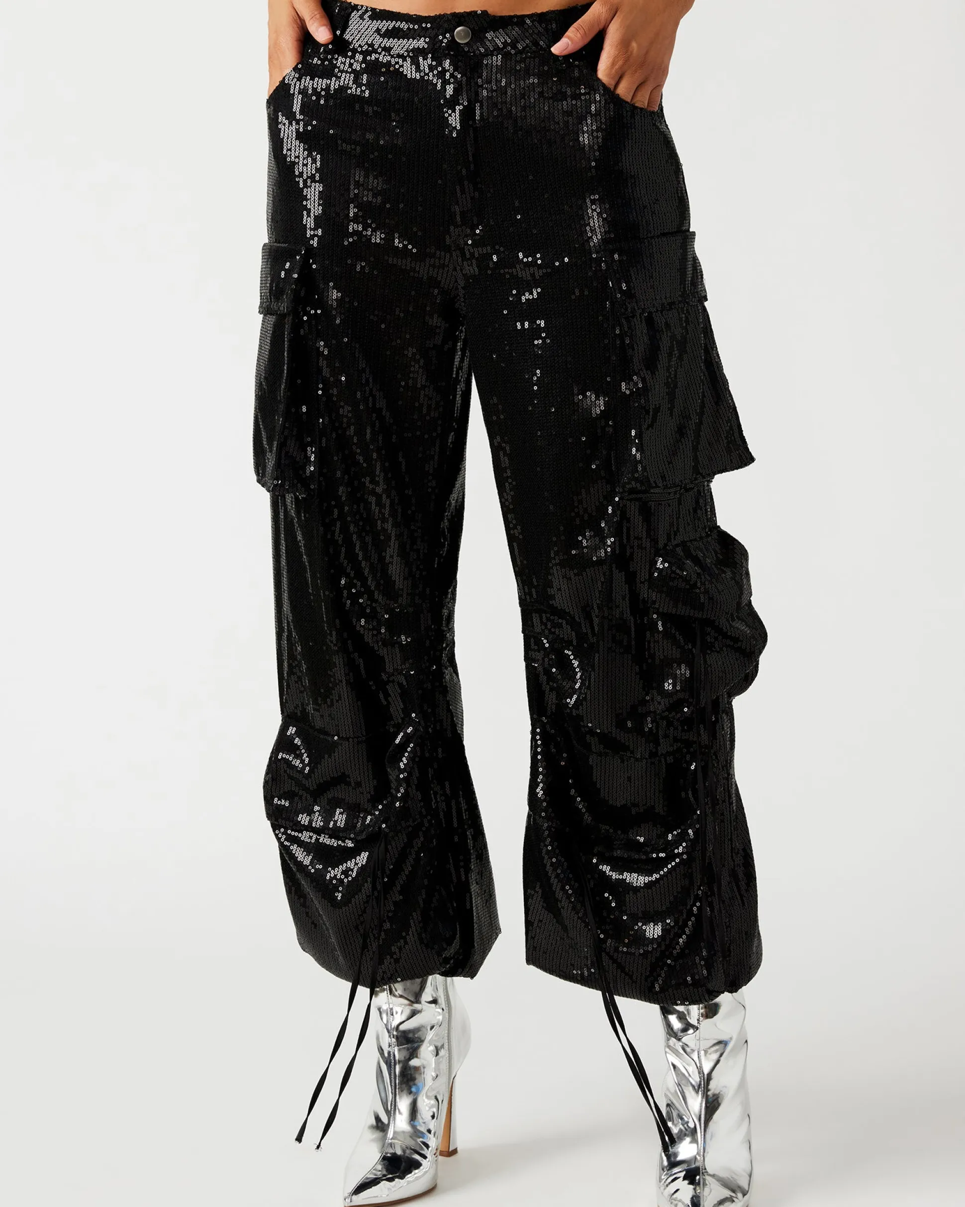 Duo Sequin Pant Black