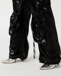 Duo Sequin Pant Black