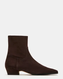 Dusty Chocolate Brown Suede