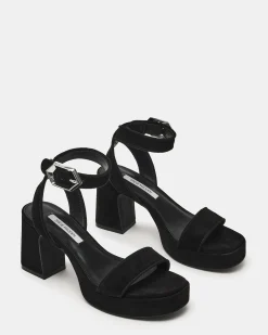 Elida Black Suede