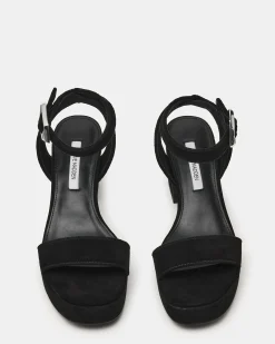 Elida Black Suede