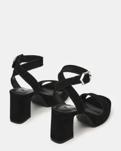 Elida Black Suede