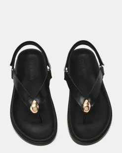 Elvia Black Leather