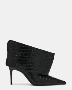 Enella Black Crocodile
