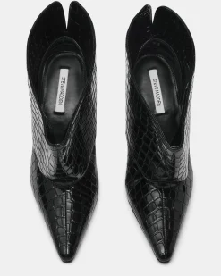 Enella Black Crocodile
