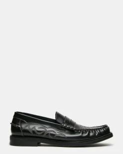 Ennis Black Leather