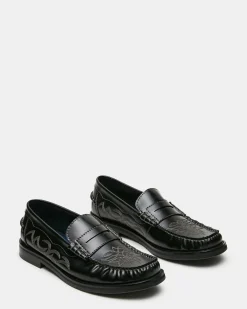 Ennis Black Leather