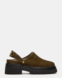 Erba Olive Suede