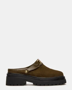 Erba Olive Suede