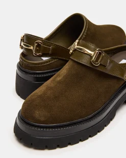 Erba Olive Suede