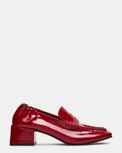 Estee Red Crinkle Patent