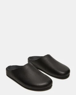 Fern Black Leather
