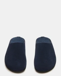 Fern Navy Suede