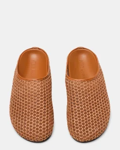 Fern Tan Raffia Mesh