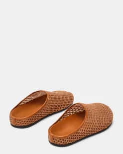 Fern Tan Raffia Mesh