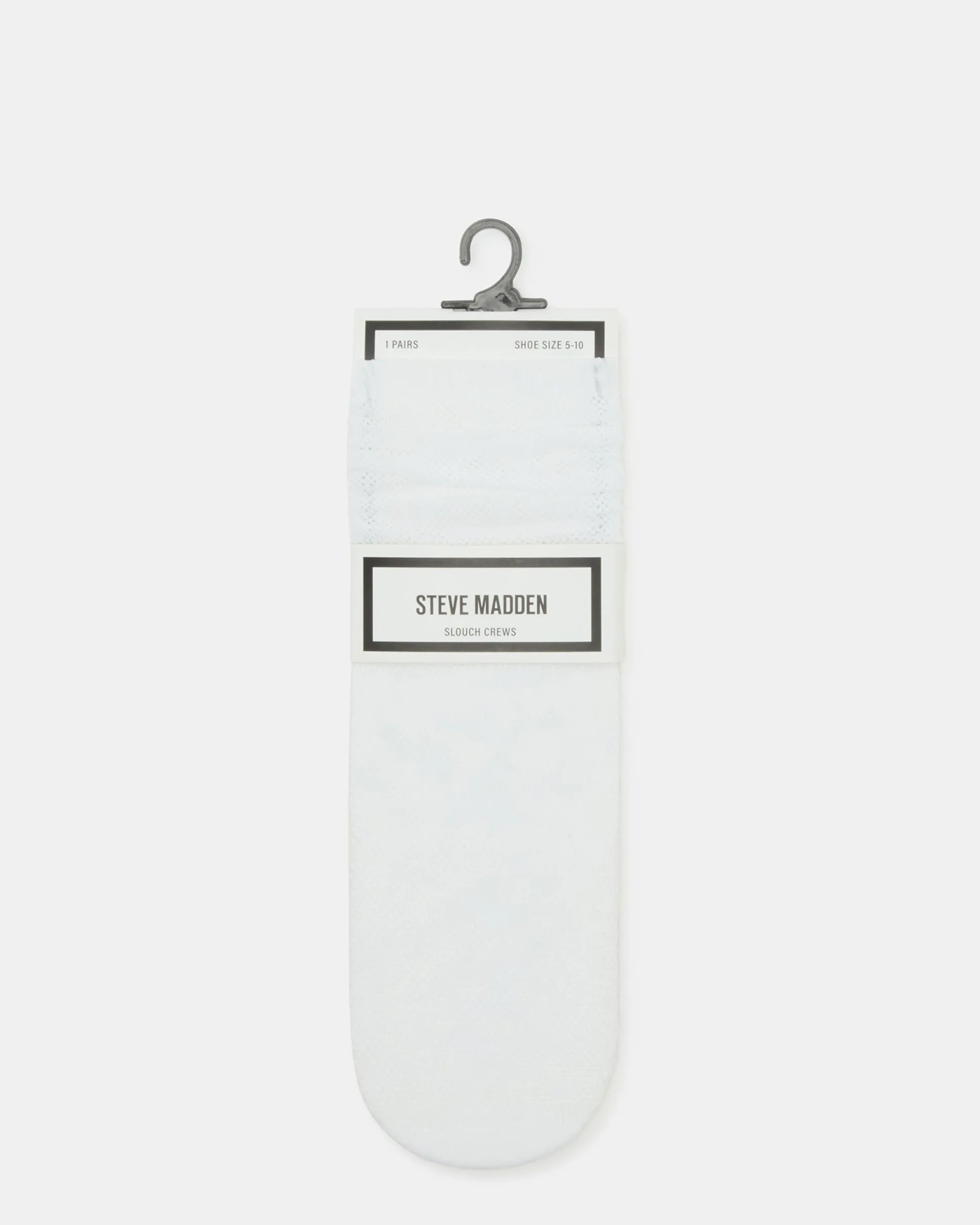 Fishnet Slouchy Crew Socks White