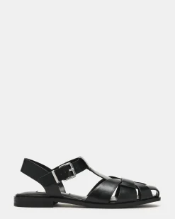 Fisk Black Leather