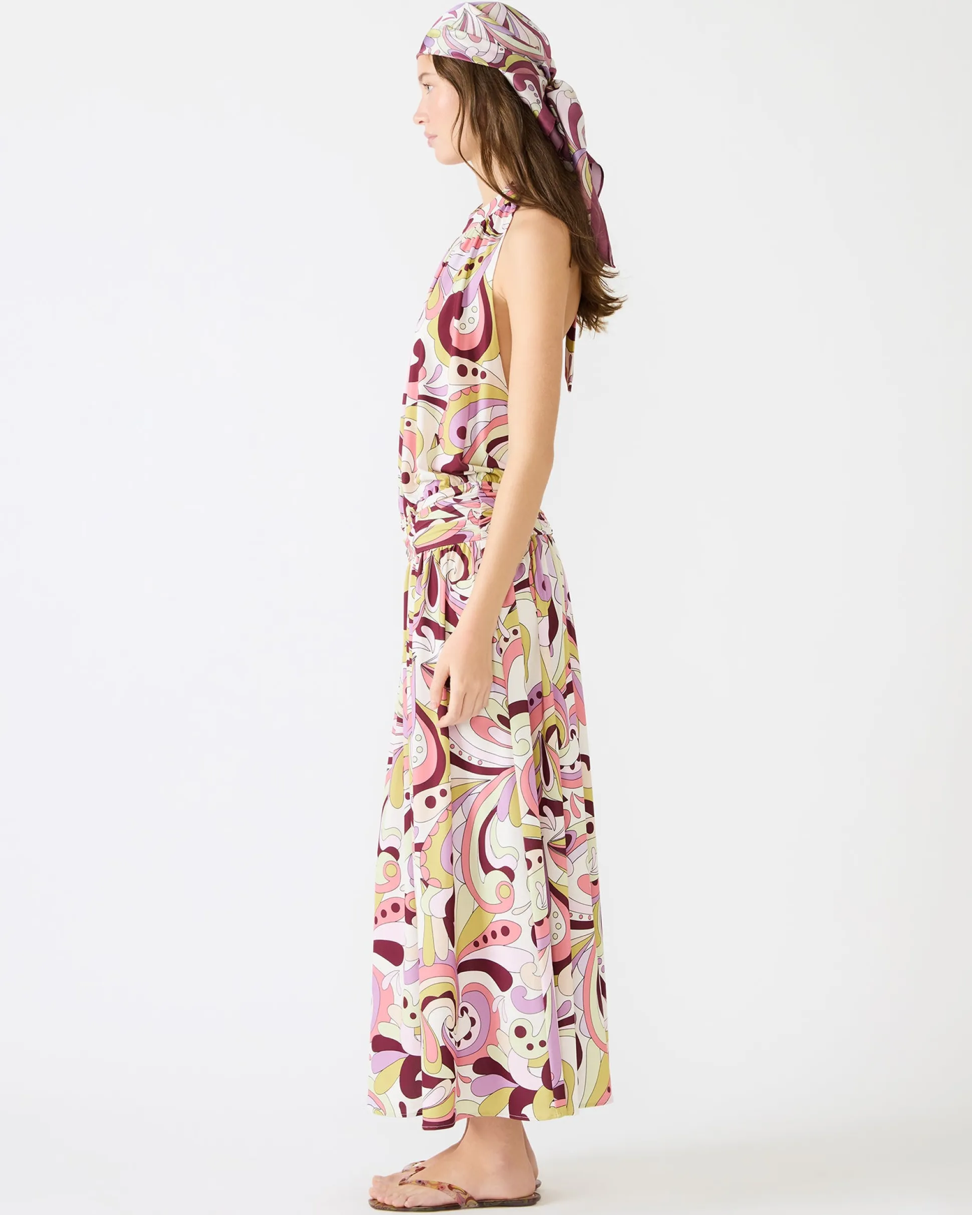 Gala Dress Petal Paisley