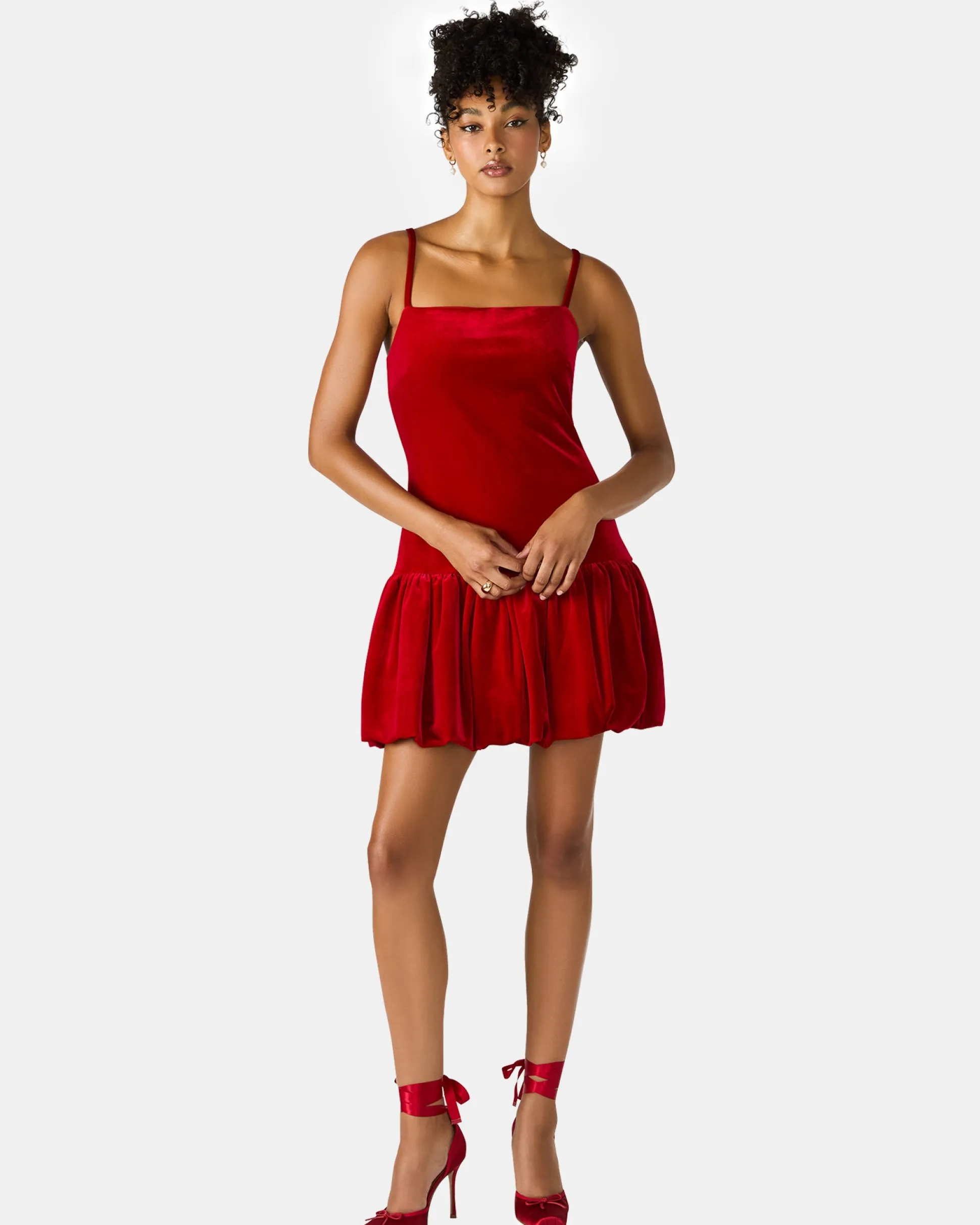 Giovanna Dress Red Velvet