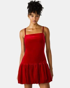 Giovanna Dress Red Velvet