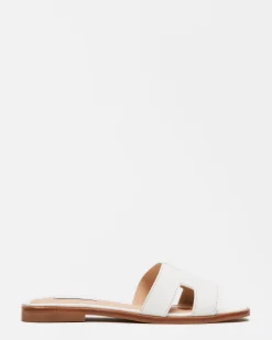 Hadyn White Leather