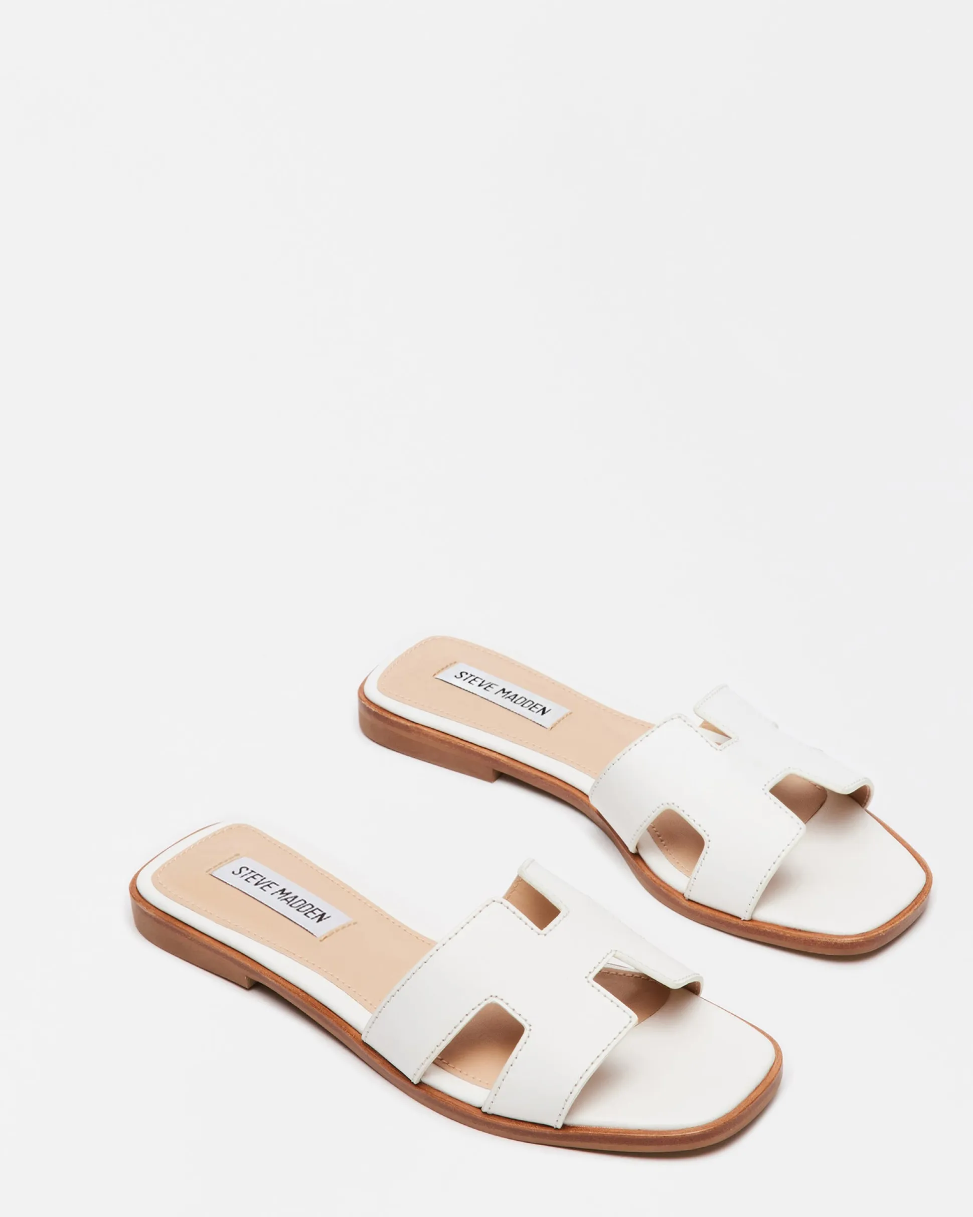 Hadyn White Leather