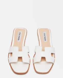 Hadyn White Leather