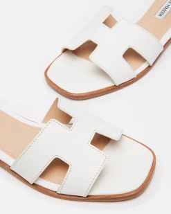 Hadyn White Leather