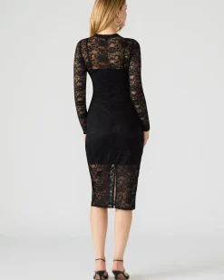 Hailee Lace Dress Black
