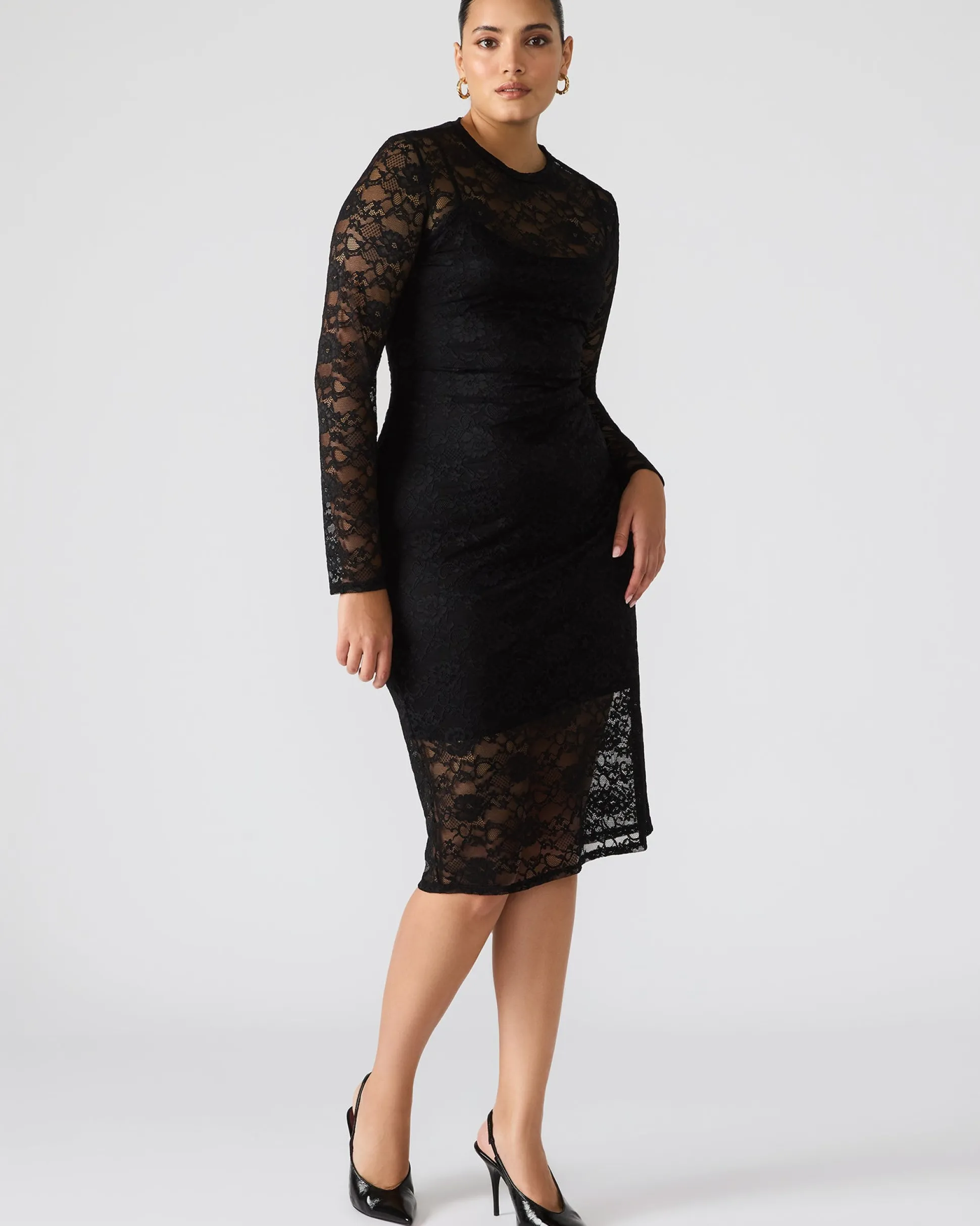 Hailee Lace Dress Black