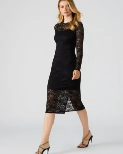 Hailee Lace Dress Black