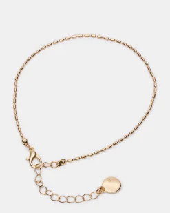 Herringbone Chain Anklet Set Gold