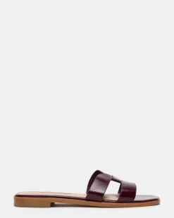 Hira Burgundy Leather