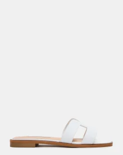 Hira White Leather