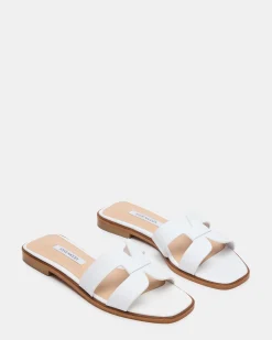 Hira White Leather