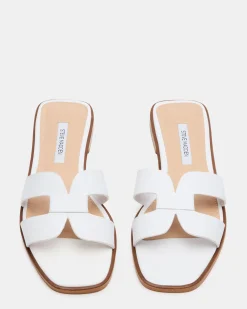 Hira White Leather