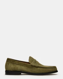 Huckle Green Suede