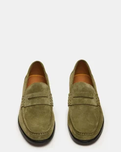 Huckle Green Suede