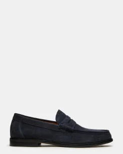Huckle Navy Suede