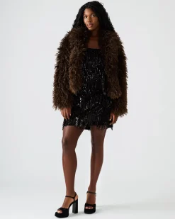 Inaya Coat Dark Espresso
