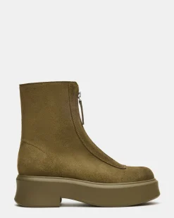 Jones Olive Suede
