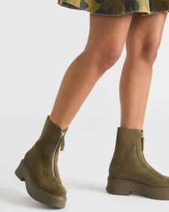 Jones Olive Suede