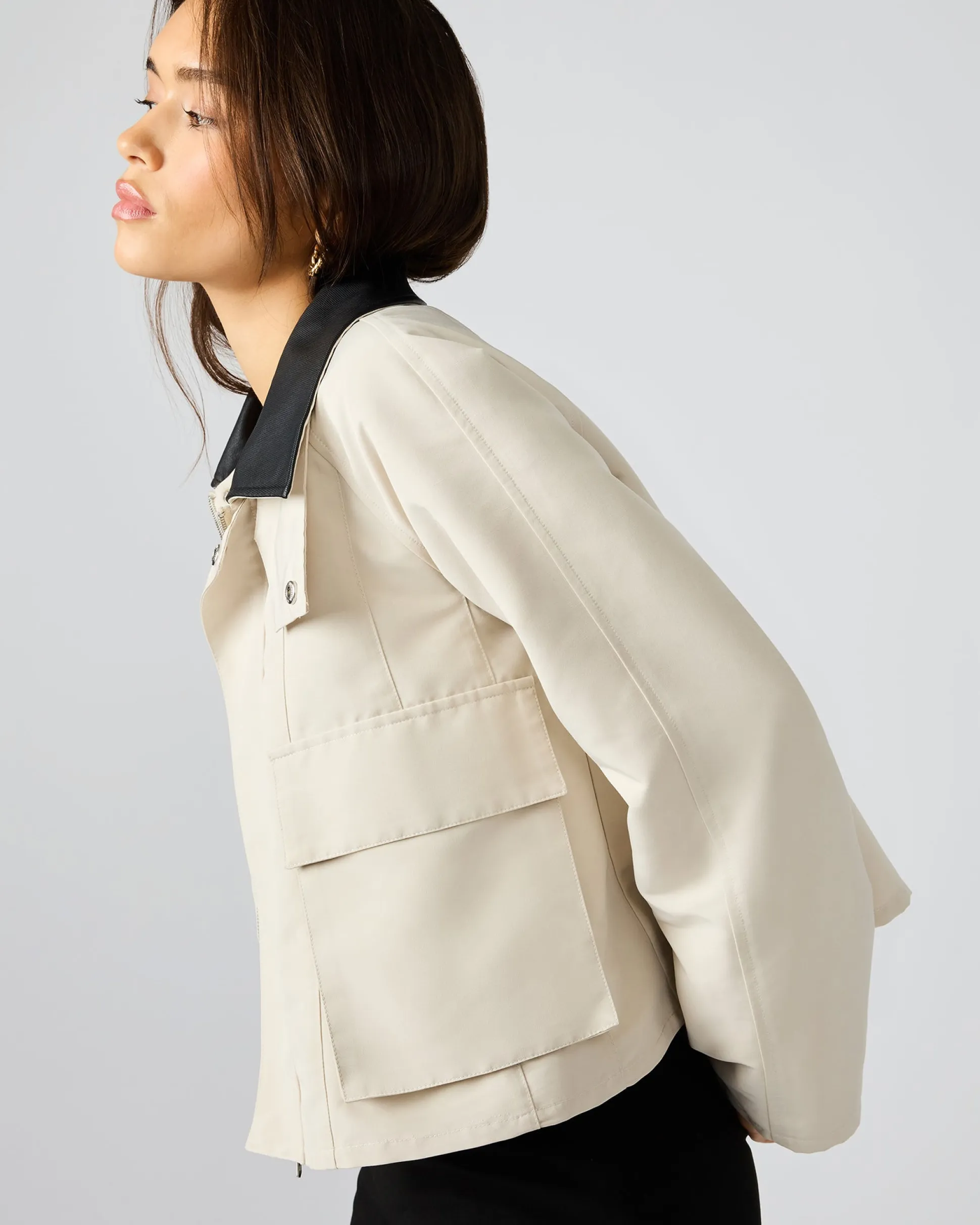 Justina Barn Jacket Oatmeal